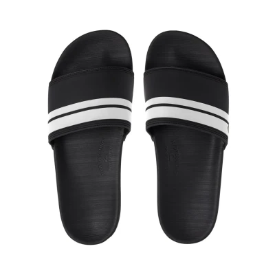 Abbildung von Quiksilver RIVI Slide Badesandale, Herren, Größe: 46, Black/white Kunststoff