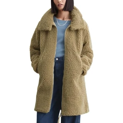 Abbildung von Marc O&#039;Polo Denim Klassischer Mantel, Damen, Größe: Large, Soft brown