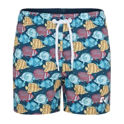 Abbildung von RIPT Jungen Essentials Quick Dry UV 50 Sonnenschutz Badeshorts Badehose, Blau/Gelb, 3 4 Jahre