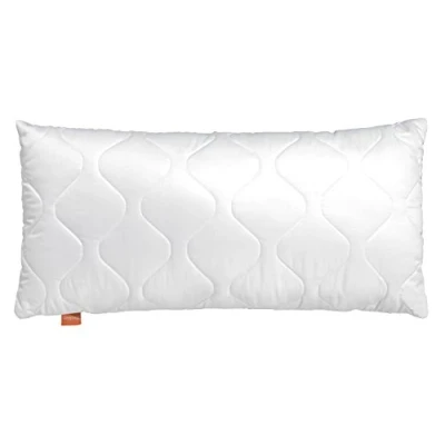 Abbildung von sleepling Komfort 100 Kopfkissen, Zierkissen, Sofakissen, 30 x 50 cm, Ökotex, waschbar bis 60 Grad, Made in EU, Füllmengengarantie, Größengarantie, weiß