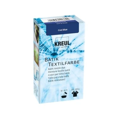Abbildung von KREUL 98529 Batik Textilfarbe Cool Blue, 70 g, Farbpulver zum Batiken und Färben von Textilien