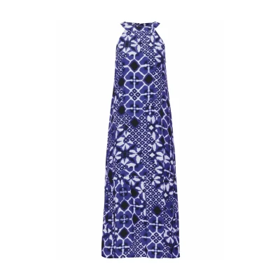 Abbildung von Street One MIT Print Maxikleid, Damen, Größe: 36, Blau