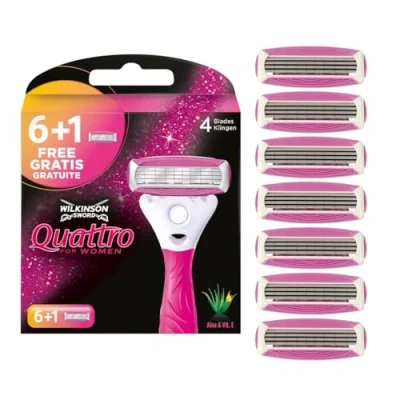 Abbildung von Wilkinson Sword Quattro for Women Rasierklingen für Damen Rasierer, 7 Stück