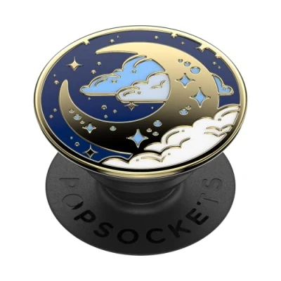 Abbildung von PopSockets: PopGrip Ausziehbarer Sockel und Griff mit einem Austauschbarem Top für Smartphones Tablets Enamel Fly Me to Moon