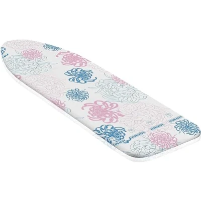 Abbildung von Leifheit Bügelbrettbezug Cotton Classic S, für Dampfbügeleisen, Bügelflächen bis max. 112 x 34 cm, klassischer Baumwollbezug, mit elastischem Gummizug