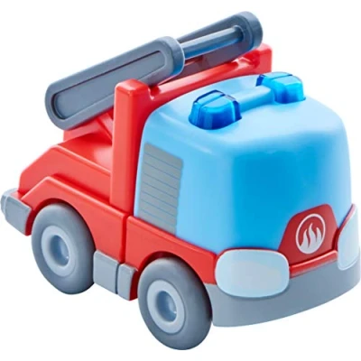 Abbildung von HABA 303844 Kullerbü Feuerwehr Leiterwagen , Motorikspielzeug von 2 8 Jahren Tolles Zubehör für alle Bahnen