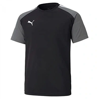 Abbildung von PUMA Unisex Baby Teampacer Jersey Jr T Shirt, Noir/Gris/Blanc, 9 Años