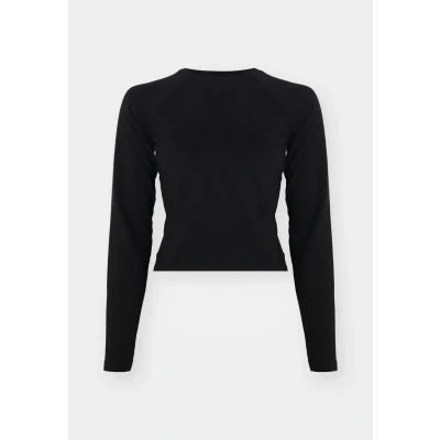 Abbildung von Noisy May Nmkatinka Raglan Langarmshirt, Damen, Größe: Large, Black