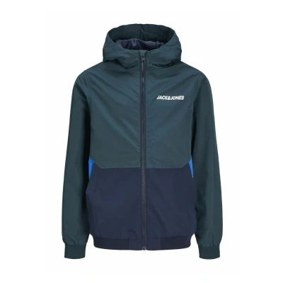 Abbildung von Jack &amp; Jones Junior Jjerush Blocking NOOS JNR Übergangsjacke für Kinder, Größe: 140, Dunkelgrün