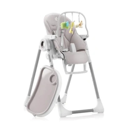 Abbildung von Sweety Fox Hochstuhl Baby mit Liegefunktion Verstehllbar und Klappbar, Kinderstuhl Sicherheitsgurt Mitwachsender Kinderhochstuhl 6 Monaten bis 3 Jahren, max. 15 kg Rot
