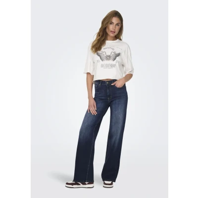 Abbildung von ONLY Madison Blush HW WIDE TAI081 NOOS Jeans Straight Leg, Damen, Größe: XSx30, Dark blue denim