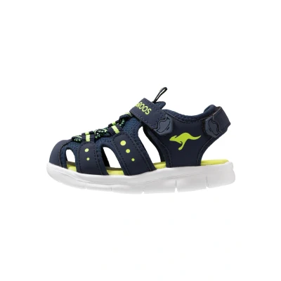 Abbildung von Kangaroos Kmini Riemensandalette für Kinder, Größe: 29, Dark navy/lime Schuhe