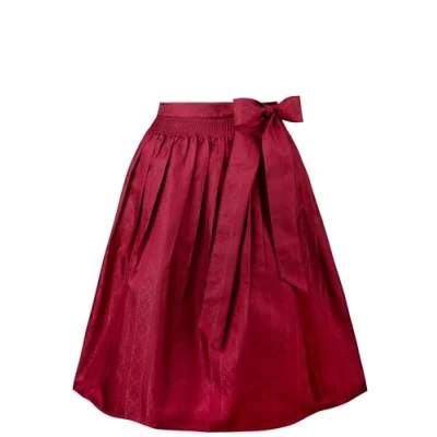 Abbildung von Stockerpoint Corinna Damen Midi Dirndlschürze, dunkelrot, 46 50