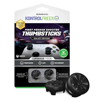 Abbildung von KontrolFreek FPS Freek Galaxy Black für Xbox One und Series X Controller 2 Performance Thumbsticks 1 High Rise, Mid Rise Schwarz (2025 Edition)