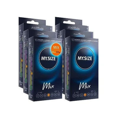 Abbildung von My.Size Mix Kondome Größe 4, 57 mm, Vorteilspackung, Inhalt 60 Stück