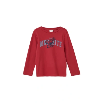 Abbildung von s.Oliver Langarmshirt für Kinder, Größe: 104/110, Korallrot