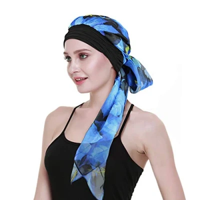 Abbildung von FocusCare Krebs Kopfbedeckung schals für Frauen mit Kopftuch chemotherapie haarausfall Headwrap Gap