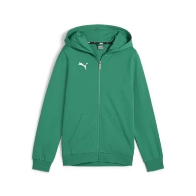 Abbildung von puma Jungen Teamgoal Casuals Hooded Jacket Sweat, Sport Green White, 152 EU