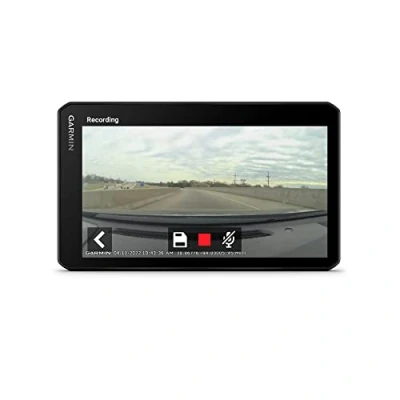 Abbildung von Garmin DriveCam 76 Navigationsgerät mit integrierter Dashcam, Kollisionswarner und Spurhalteassistent. 7 Zoll (17,8 cm) HD Display, 3D EU Karten Umweltzonen, Verkehrsinfos in Echtzeit, Schwarz