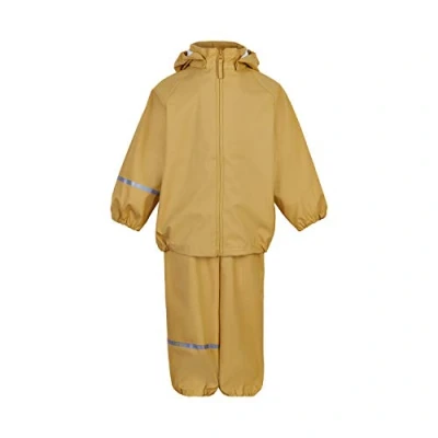 Abbildung von CeLaVi Unisex Kids Basic Recycle PU Rainwear Set, Rattan, 80