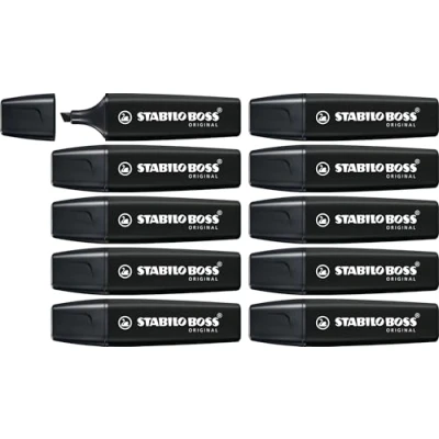 Abbildung von Marker STABILO BOSS ORIGINAL 10er Pack schwarz