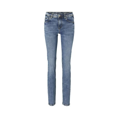Abbildung von TOM Tailor Jeans Straight Leg Random bleached blue denim, Damen, Größe: 28x32, denim