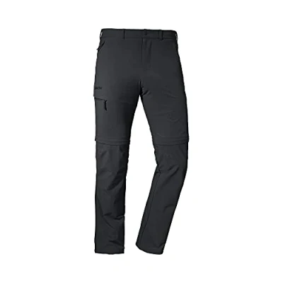 Abbildung von Schöffel Herren Pants Koper1 Zip Off, flexible Hose mit Off Funktion, schnell trocknende und kühlende Wanderhose aus 4 Wege Stretch, black, 25