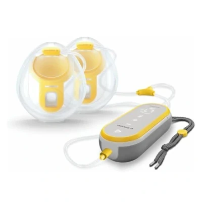 Abbildung von Medela Freestyle Hands Free Milchpumpe Nummer 1 Marke in Krankenhäusern Leichte, tragbare und diskrete elektrische Doppelmilchpumpe mit App Konnektivität