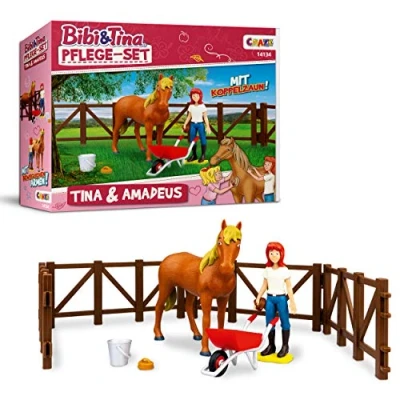 Abbildung von CRAZE Bibi Blocksberg/Bibi &amp; Tina Pflege Set Pflegeset inkl. Pferde Zubehör Figuren Bauernhof Spielzeug Spiele ab 3 Jahre, Single, Amadeus 14134, one size