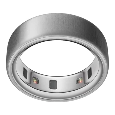 Abbildung von Oura Ring 4 Gebürstetes Silber Size 10 Smart Measure First with Sizing Kit Sleep Tracking Wearable Heart Rate Fitness Tracker Up to 8 Days Battery Life