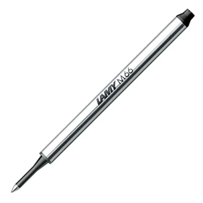 Abbildung von LAMY 1225079 M 66 Mine 821 Tintenroller aus Metall in der Farbe Schwarz für ohne Kappe Strichbreite B