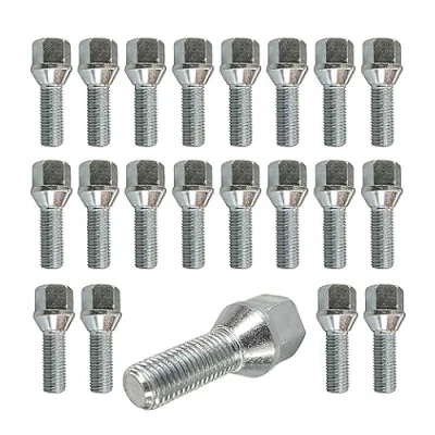 Abbildung von 20 Radschrauben Radbolzen Kegelbund M12x1,5 26mm kompatibel mit Mini, Dacia, BMW, Smart