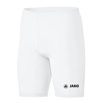 Abbildung von JAKO Unterziehhose Kinder Tight Basic 2.0 Weiß 140 Elastische Fahrradhose aus Polyester, Radlerhose mit elastischem Bund, Thermohose