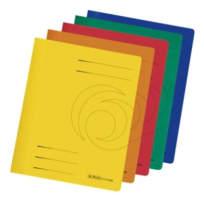 Abbildung von Herlitz 11037181 Schnellhefter A4 Karton gefaltet farbig sortiert ,10 Stück (1er Pack)