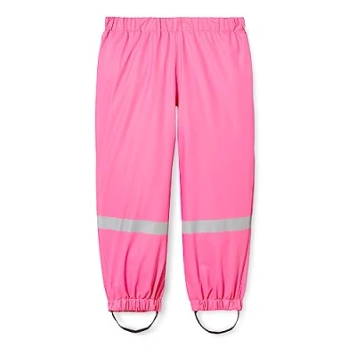 Abbildung von Playshoes Matschhose Regenlatzhose Ungefüttert Unisex Kinder Wind und wasserdichte Regenhose Regenbekleidung, pink Bundhose, 98