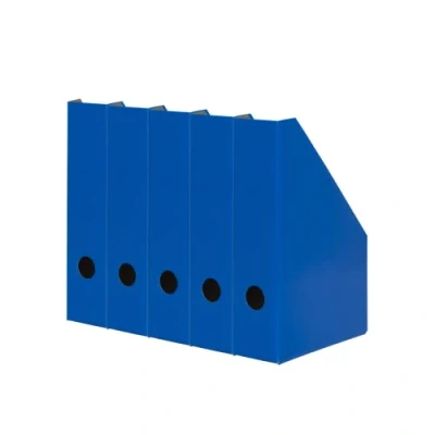Abbildung von Landre Stehsammler A4, aus stabilem Karton, 7cm breit, blau, 5 Stück