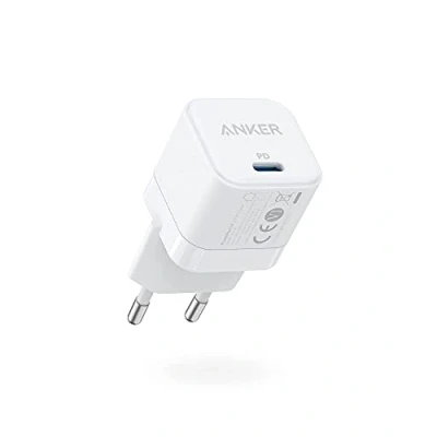 Abbildung von Anker PowerPort III 20W USB C Netzteil Ladewürfel Schnellladeoption, Kompatibel mit iPhone 15/14/13/12 Serie, Galaxy, Pixel 4/3, iPad/iPad Mini, Weiß (Ladekabel Nicht inklusive)