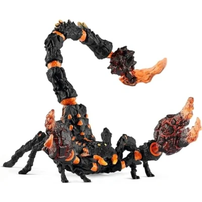 Abbildung von schleich 70142 ELDRADOR CREATURES Lavaskorpion, Monster mit beweglichen Teilen, Spielzeug für Kinder ab 7 Jahren