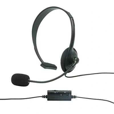 Abbildung von Konix Mythics Kabelgebundenes Monaurales Gaming Headset PS 100 für PS4 und PS5 Leichtes Anti Rausch Mikrofon Schwarz