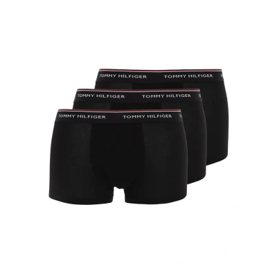 Abbildung von Tommy Hilfiger Premium Essential LOW RISE HIP Trunk 3 PACK Panties, Herren, Größe: Small, Black