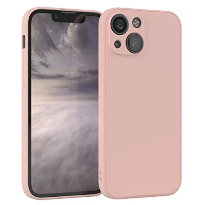 Abbildung von EAZY Case Silikonhülle für iPhone 13 Mini Hülle Silikon Altrosa weich stoßfeste Handyhülle Schutzhülle mit Kameraschutz Dünn Premium Schutz Cover TPU Phone Bumper in Pastell Rosa