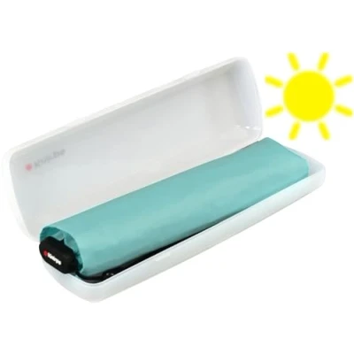 Abbildung von Knirps Taschenschirm US.050 Ultra Light Slim mit UV Schutz im Etui Aqua