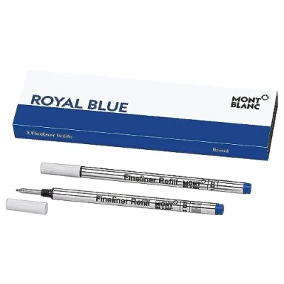 Abbildung von Montblanc &quot;Royal Blue 105171 Fineliner Ersatzminen B Refill blau 2 x Minen