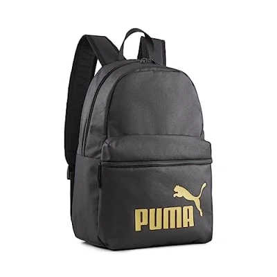 Abbildung von Puma Phase Backpack Unisex Tagesrucksack, Größe: One Size, Black/golden