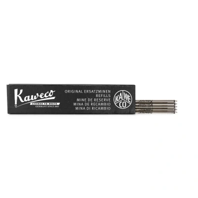 Abbildung von Kaweco D1 Kugelschreiber Minen 0.8mm Schwarz 5 Stück I Ball Pen für Sport und Liliput Serien Stift Ersatzminen Strichstärke: 0.8 mm (Fein)