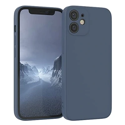 Abbildung von EAZY Case Silikonhülle für iPhone 12 Mini Hülle Silikon Blau weich stoßfeste Handyhülle Schutzhülle mit Kameraschutz Dünn Premium Schutz Cover TPU Phone Bumper in Petrol