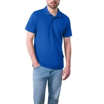 Abbildung von HRM Herren Heavy Performance Polo, Royalblau, Gr. L I Premium Polo Shirt Basic Polohemd bis 60C waschbar Hochwertige &amp; nachhaltige Bekleidung Workwear