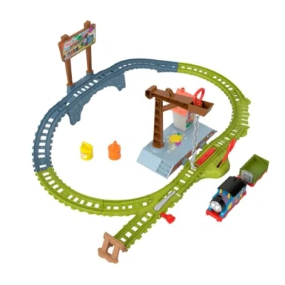 Abbildung von Thomas &amp; seine Freunde, batteriebetriebenes Malfarbe Zugset mit batteriebetriebenem und Widerspenstigem Waggon für Kinder ab 3 Jahren, HTN34