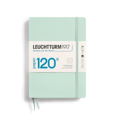 Abbildung von LEUCHTTURM1917 370345 Notizbuch Medium (A5) 120 g/m² Paper Edition, Hardcover, 203 nummerierte Seiten, Mint Green, liniert