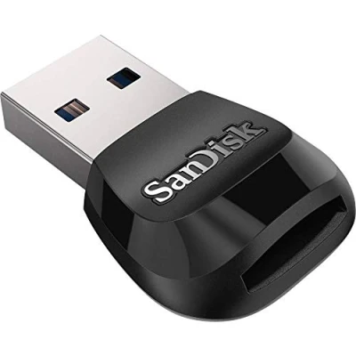 Abbildung von SanDisk MobileMate USB 3.0 Kartenleser (Für microSD Speicherkarten, kompaktes und robustes Design, abwärtskompatibel mit 2.0, 170 MB/s Übertragung)